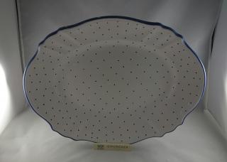 Gmundner Keramik-Platte oval barock 43